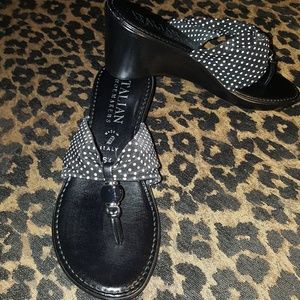 Italian Shoemaker/ Italy black  Wedge   Size 6.5